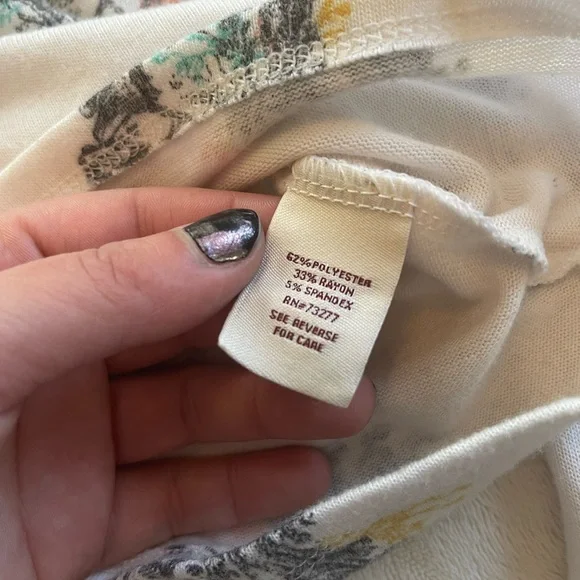 Mudd Cream Unicorn Toile Skimmer Top | XS Fairycore Coquette Y2K - Picture 6 of 8